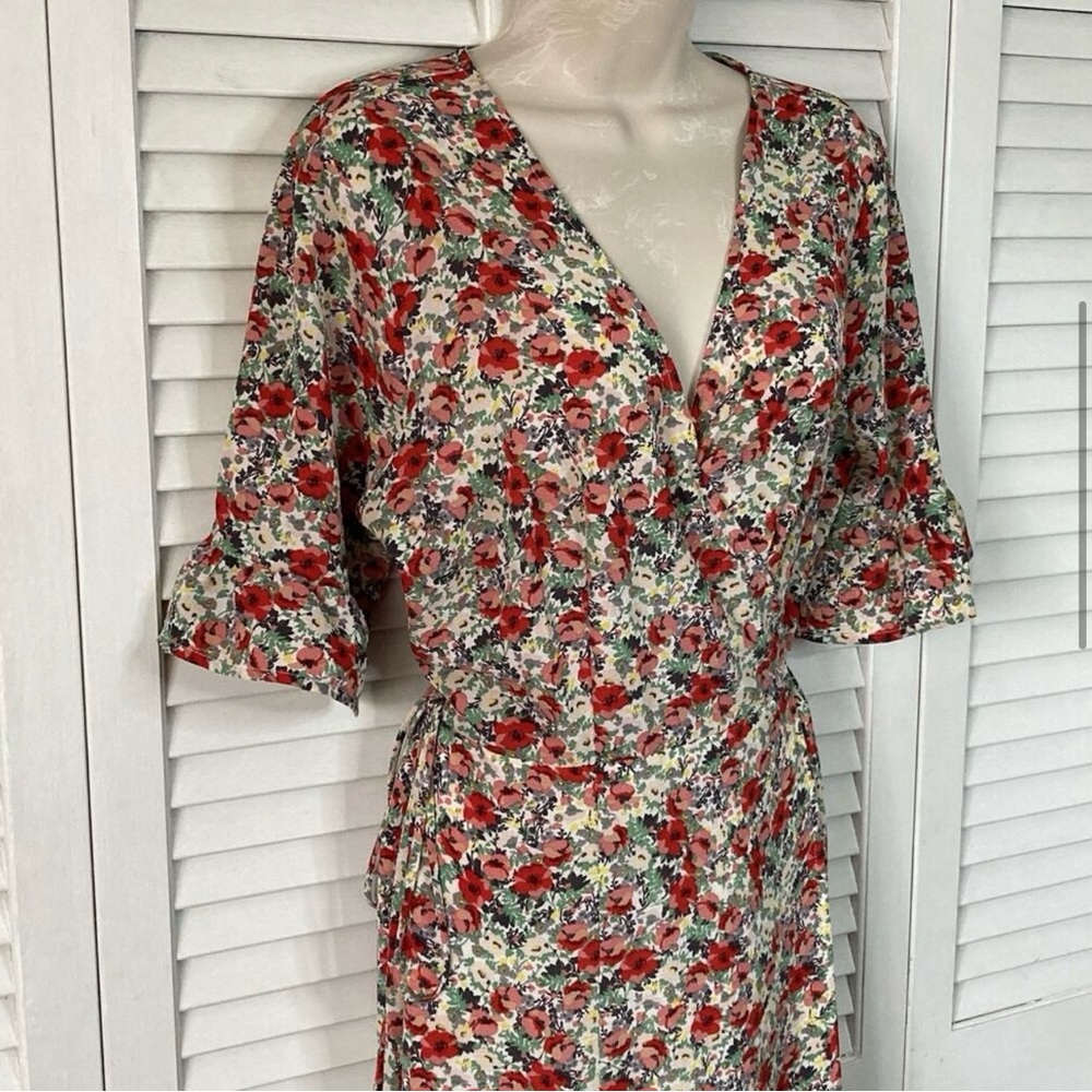 Lulu’s | Floral Maxi Wrap Dress | M - Picture 5 of 9